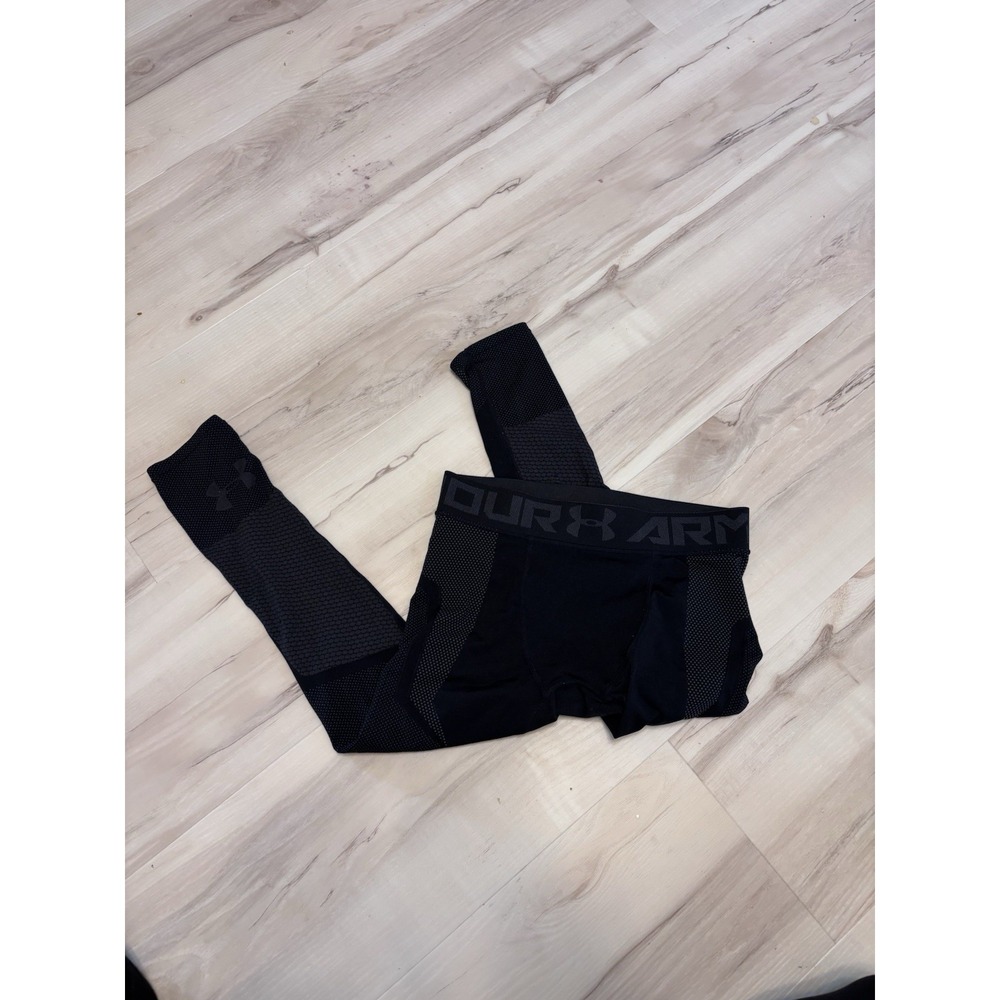 Under‎ Armour Medium Unisex Compression Capri Tights Black Heat Gear Fitted